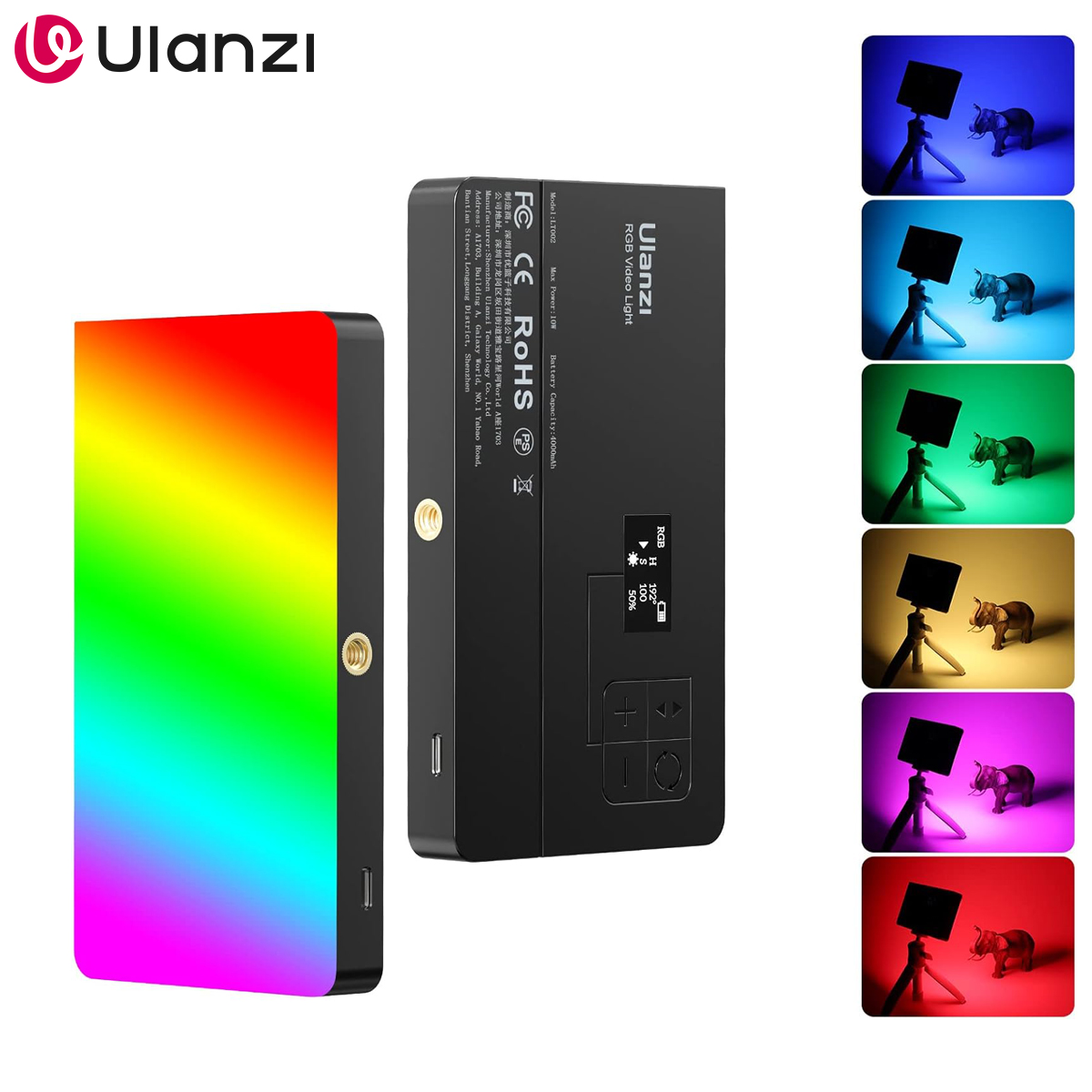 Video Led Light Panel - ULANZI LT002 RGB 비디오 조명, 휴대용