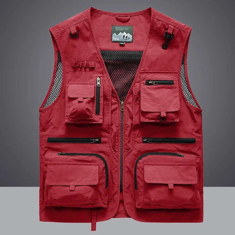 Photography Vest - 멀티 포켓 빠른 건조 메쉬 낚시