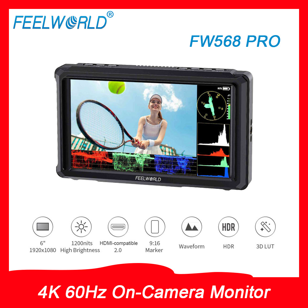 Photography Pro - FEELWORLD FW568 PRO 온카메라 모니터 4K