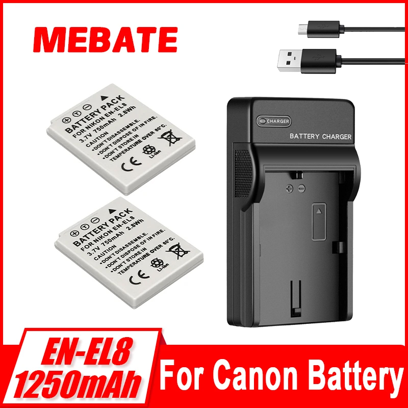Nikon Camera D3500 - EL8 ENEL8 750mah 카메라 배터리 EN-EL8