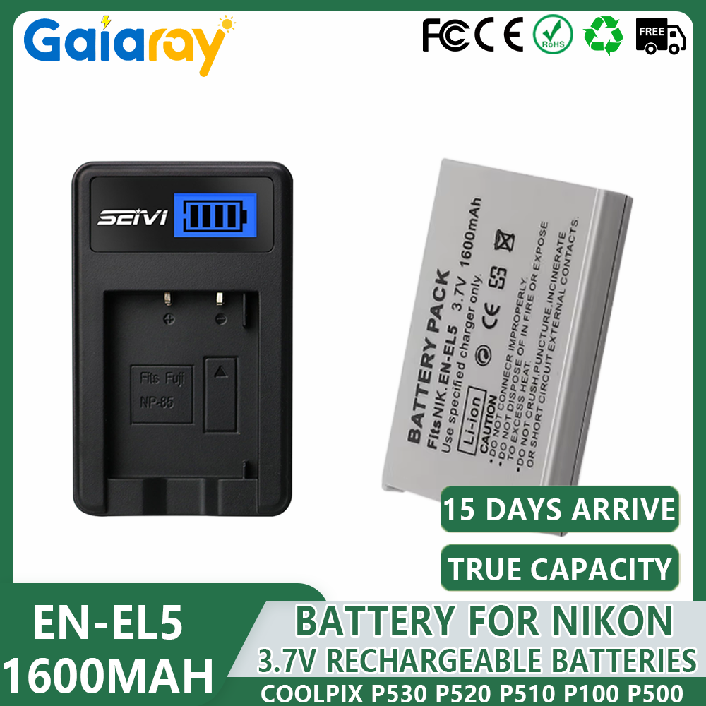 1-4개 EN-EL5 ENEL5 배터리 + LCD 충전 - Nikon Camera D3500 리뷰 및 가격