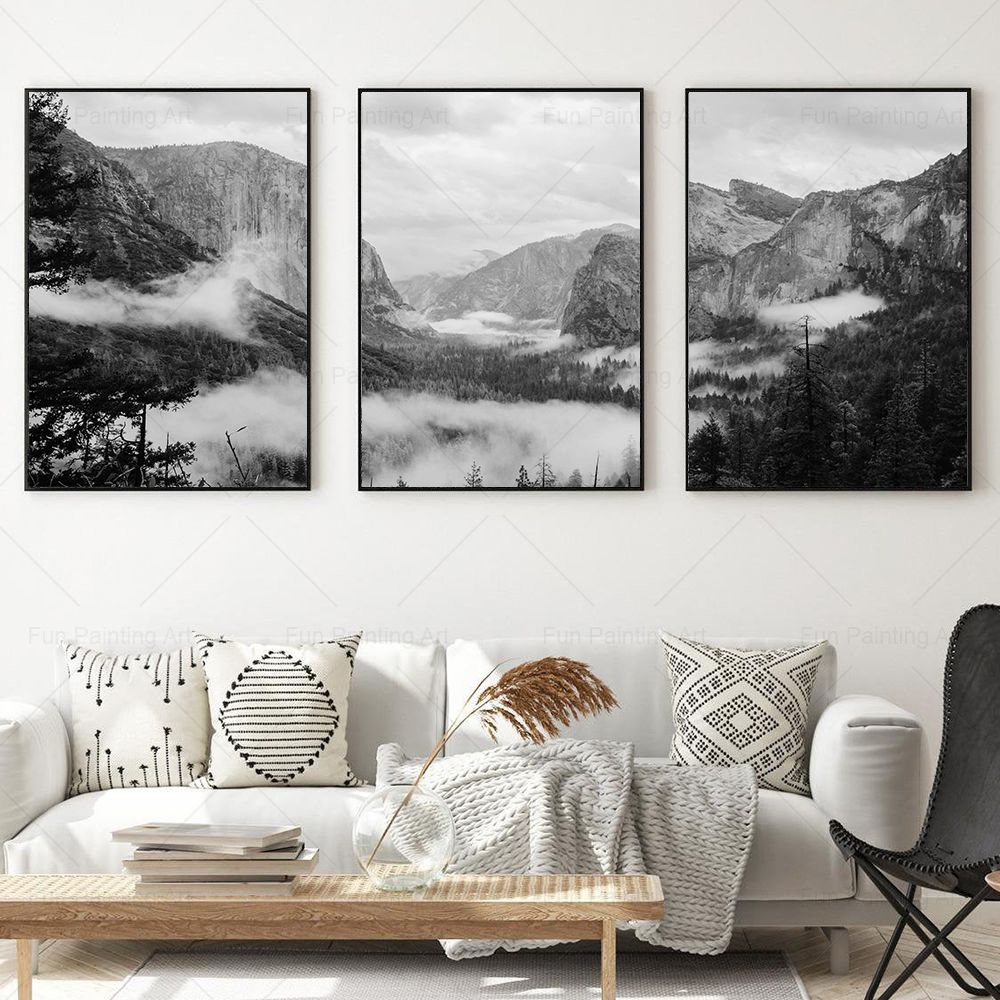 국립 공원 인쇄 스칸디나비아 산 캔버스 벽 아트 포스터 - Photography Yosemite 리뷰 및 가격