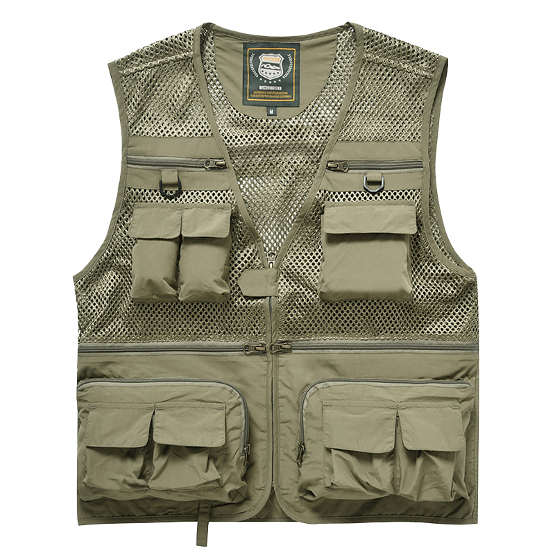 새로운 야외 멀티 포켓 조끼 사진 낚시 조끼 남자 어깨 - Photography Vest 리뷰 및 가격