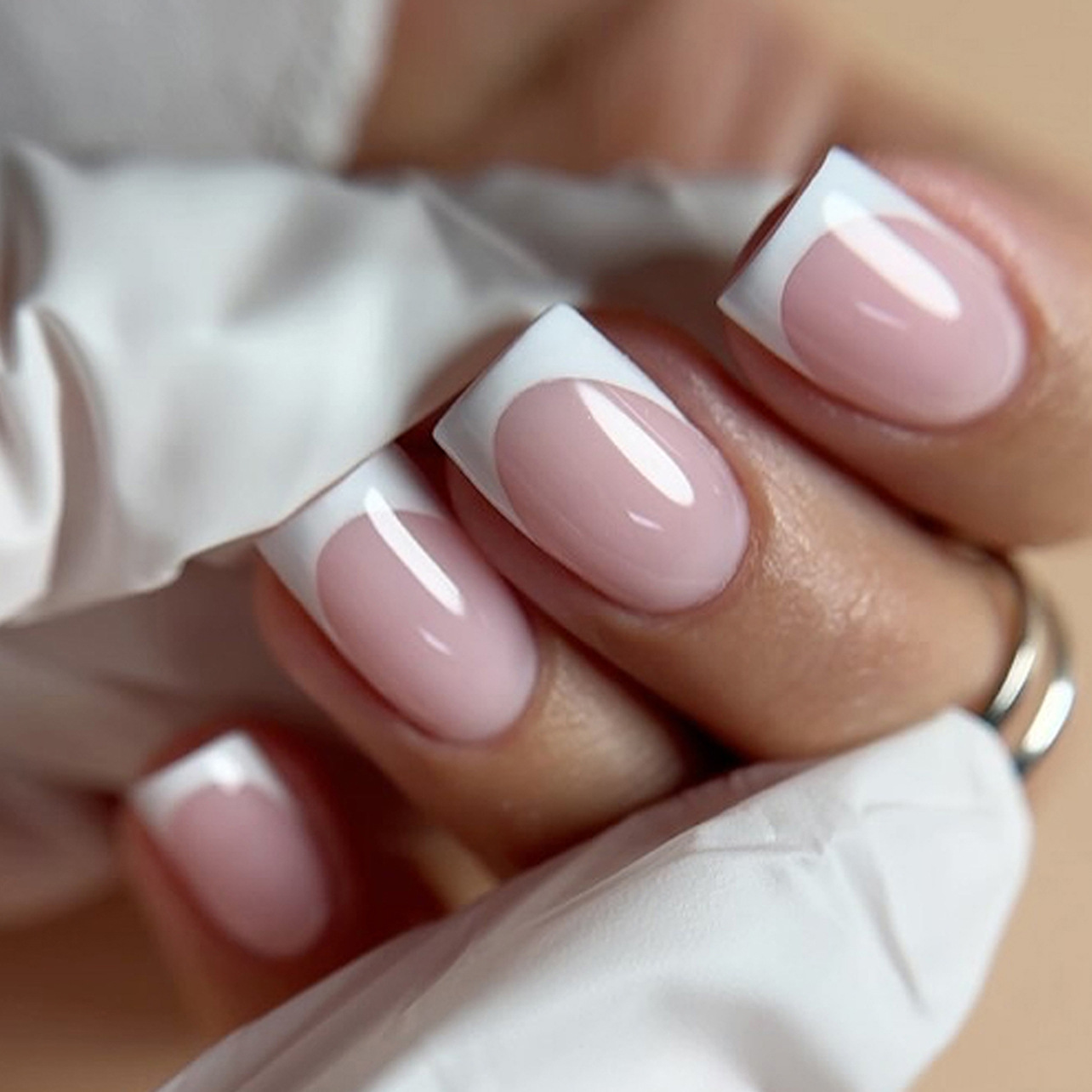 24Pcs 손톱에 짧은 사각형 수제 프레스 그라디언트  - Photography Tips 리뷰 및 가격