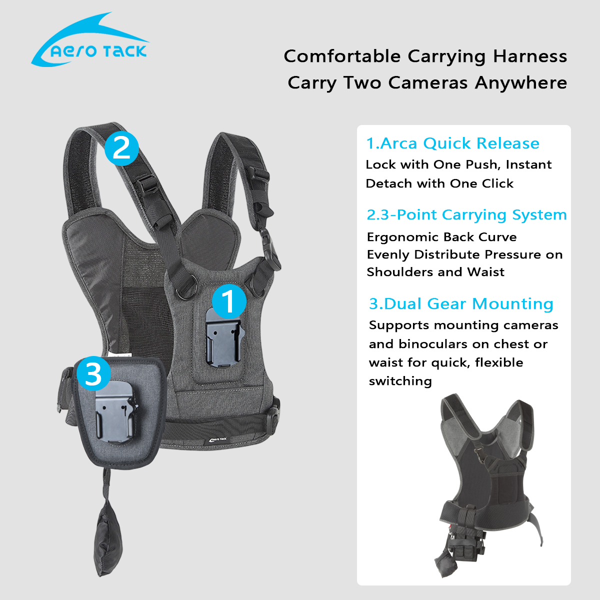 에어로 택 G3 카메라 스트랩, 더블 숄더 스트랩 체스 - Photography Vest 리뷰 및 가격