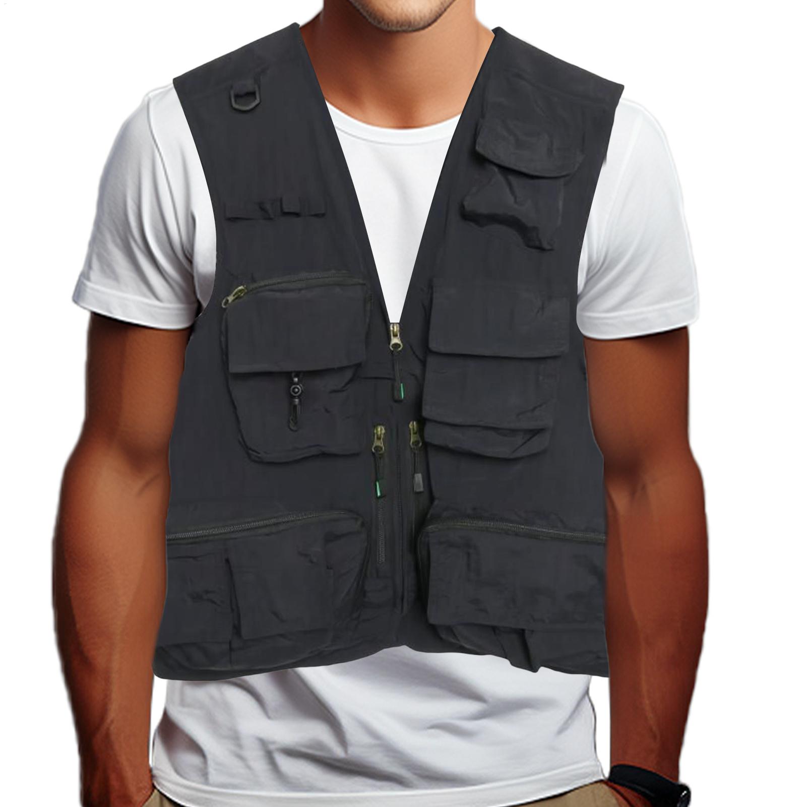 낚시 조끼 사진 촬영 조끼 다용도 포켓 캐주얼 재킷 성 - Photography Vest 리뷰 및 가격
