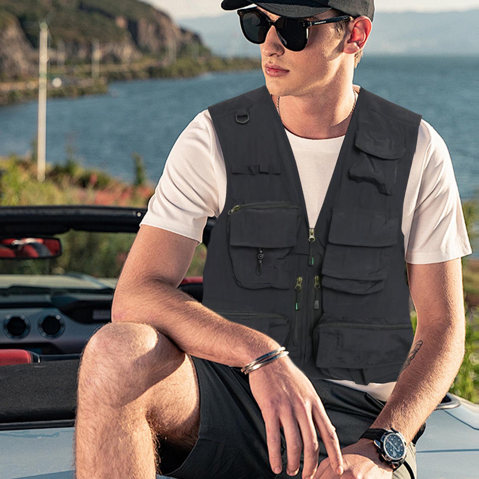 낚시 조끼 사진 촬영 조끼 다용도 포켓 캐주얼 재킷 성 - Photography Vest 리뷰 및 가격