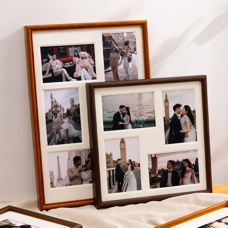 6인치 멀티 그리드 원목 사진 액자 가족 성장 기록 테 - Photography Narrative 리뷰 및 가격