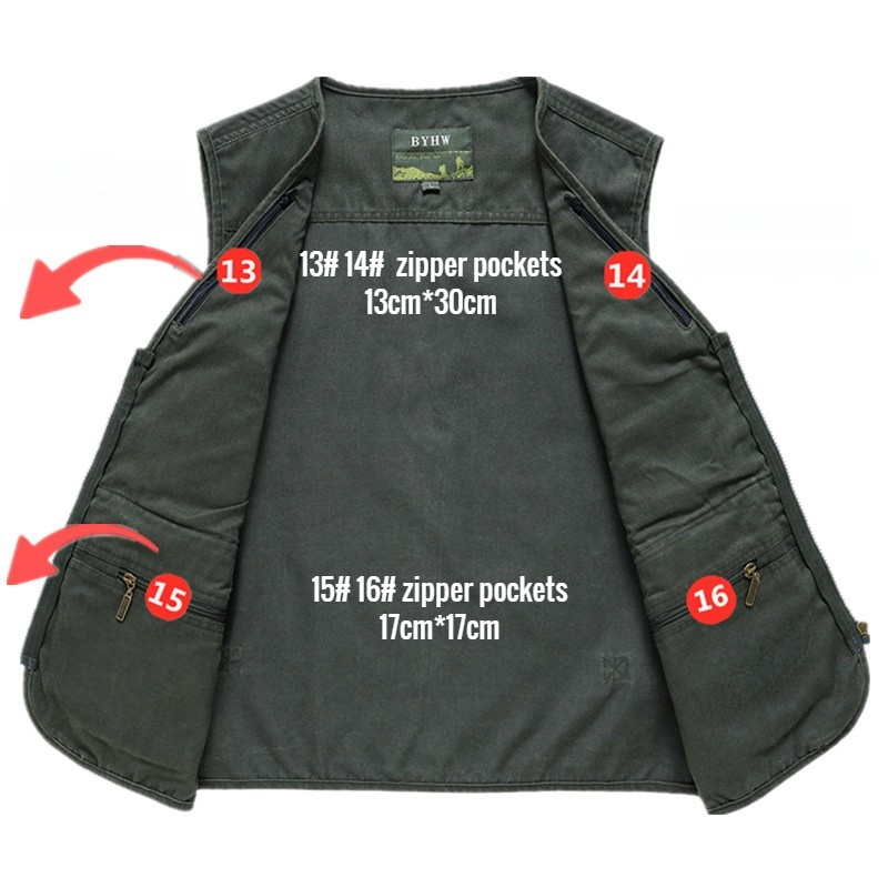 멀티 포켓 남성 조끼 지퍼 민소매 자켓 남성 봄 빅 사 - Photography Vest 리뷰 및 가격