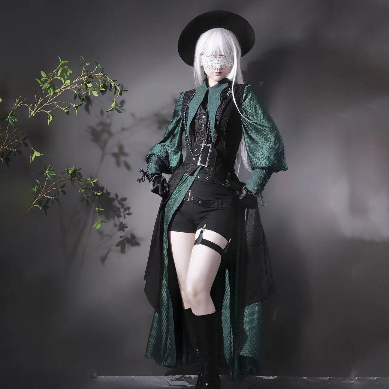 다크 블랙 고딕 스타일 로리타 프린스 코스프레 코스튬  - Photography Vest 리뷰 및 가격