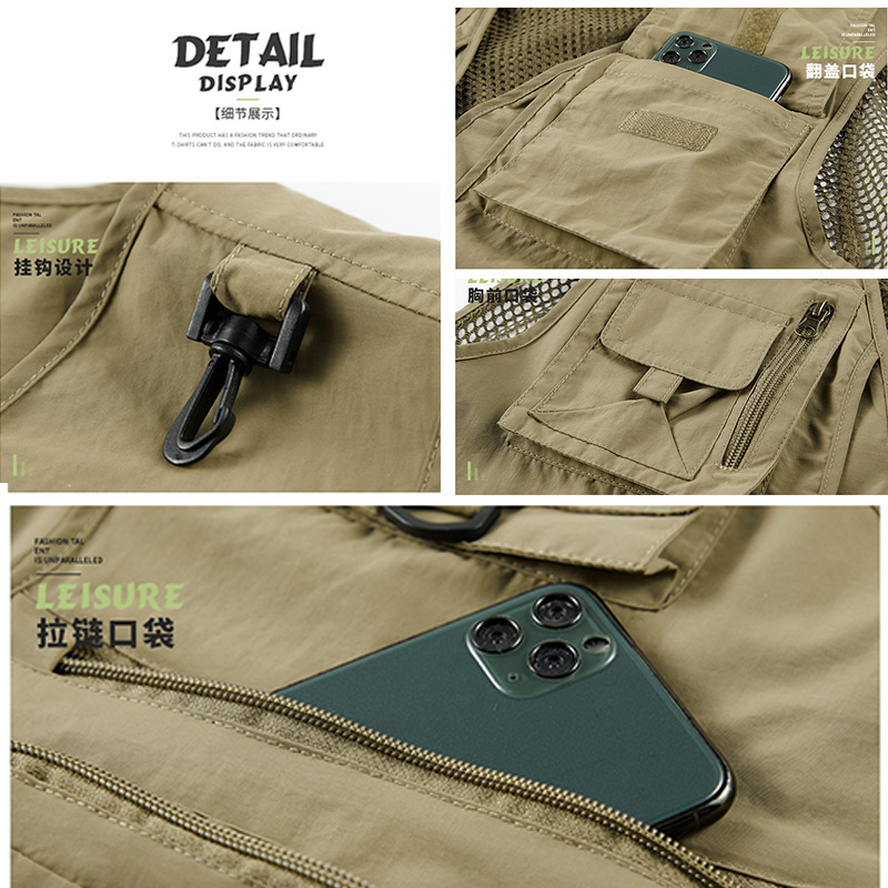 봄가을 메쉬 퀵드라이 조끼 아웃도어 멀티포켓 낚시 사냥 - Photography Vest 리뷰 및 가격