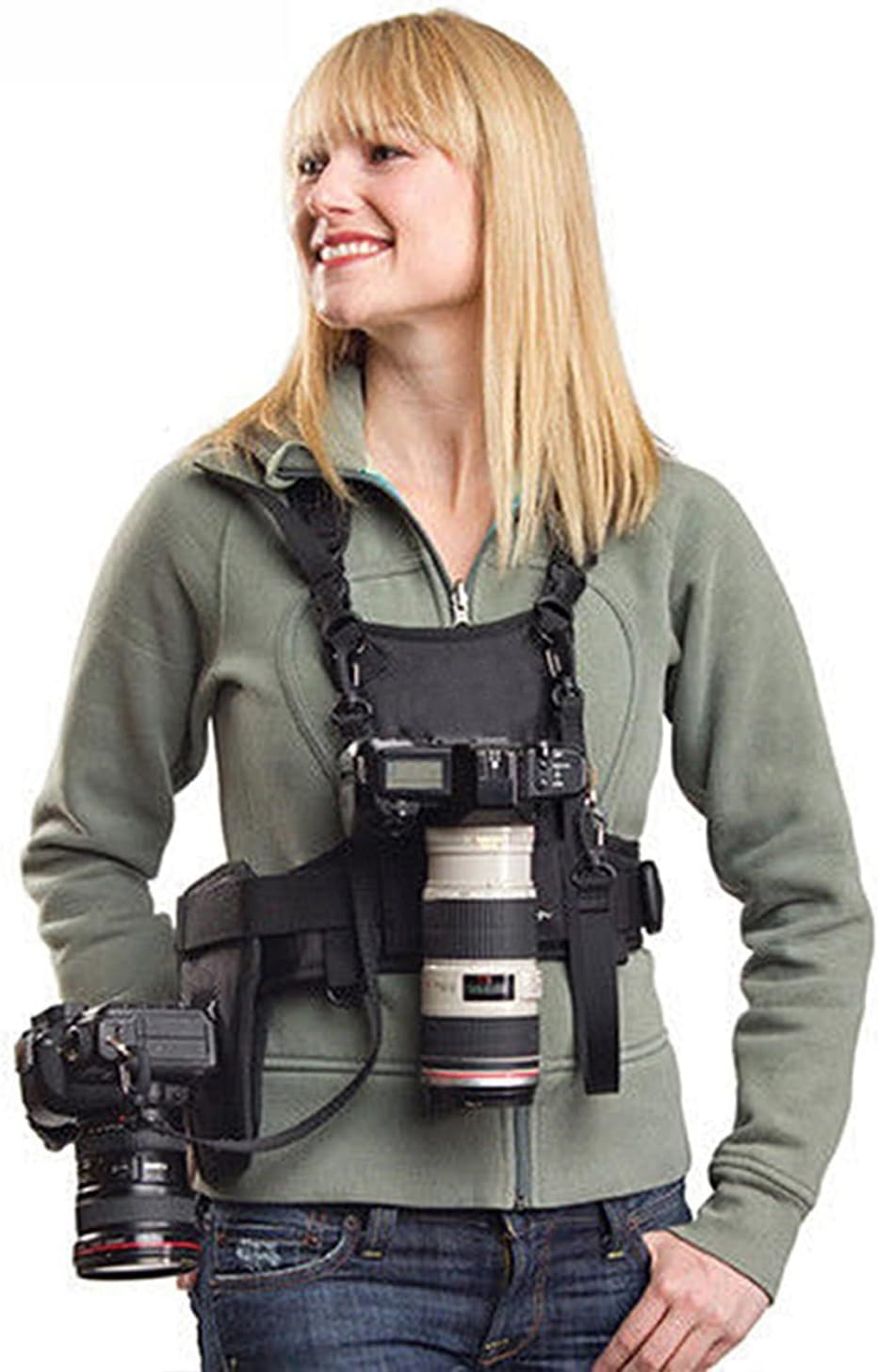 DSLR 카메라 더블 숄더 스트랩, 가슴 하네스 시스템 - Photography Vest 리뷰 및 가격