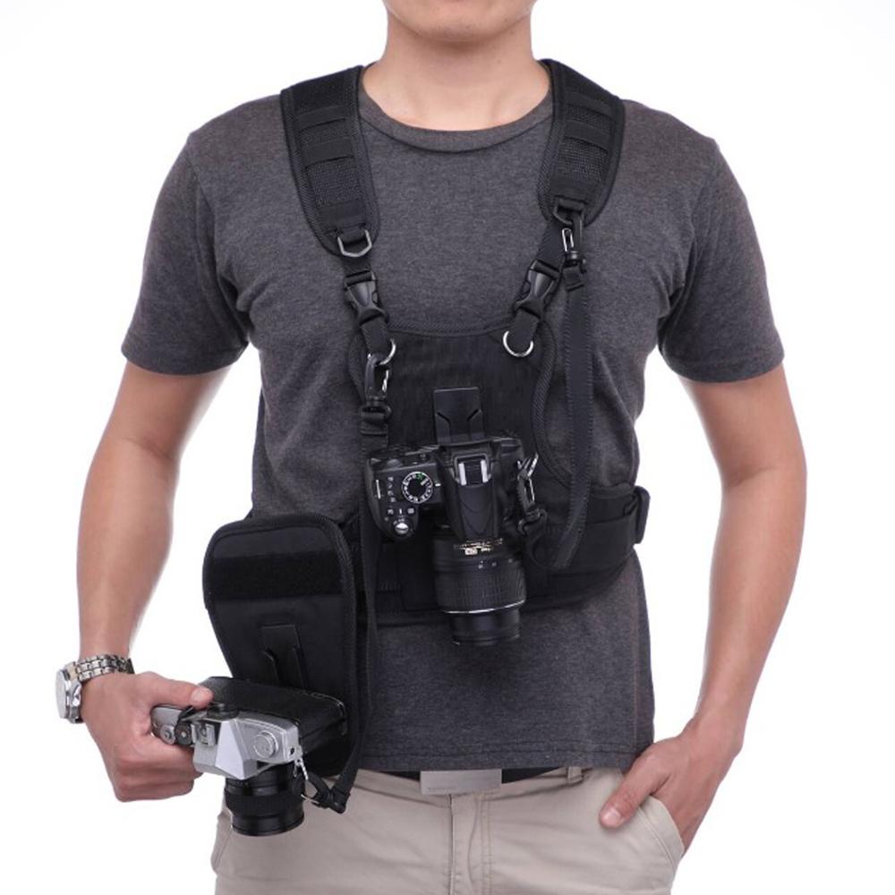 DSLR 카메라 더블 숄더 스트랩, 가슴 하네스 시스템 - Photography Vest 리뷰 및 가격